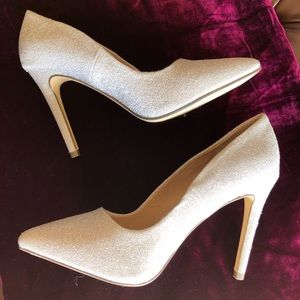 Brand new silver sequins shoes